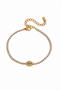 Sunburst Charm Tennis Bracelet