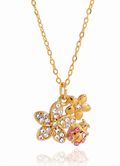 Flower Cluster Pendant Necklace