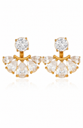 Crystal Fan Drop Earrings