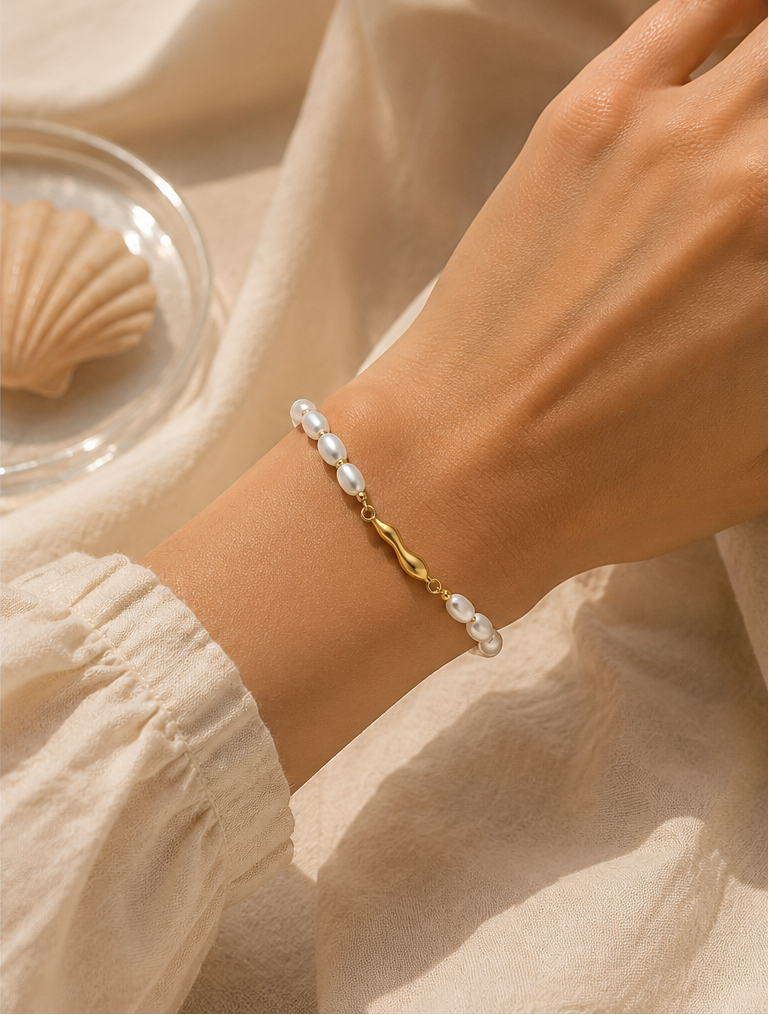 Pearl Wave Bracelet