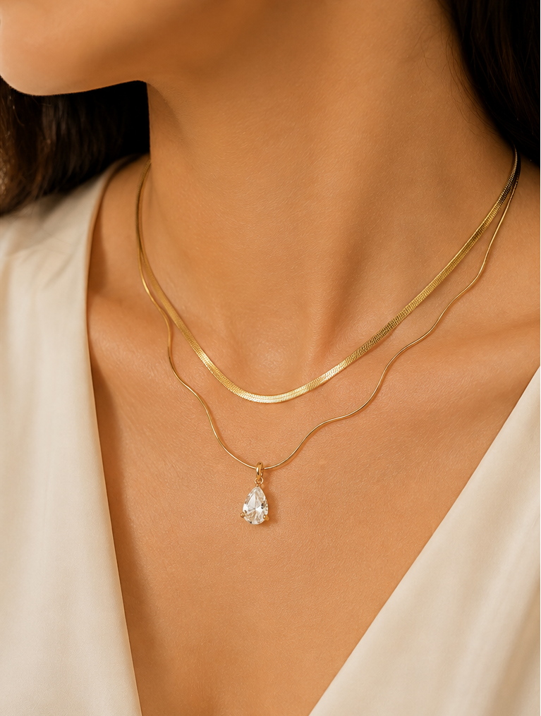 Layered Snake Chain Necklace