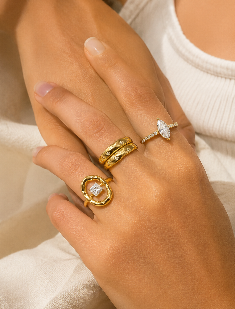 Mixed Stacking Ring Set