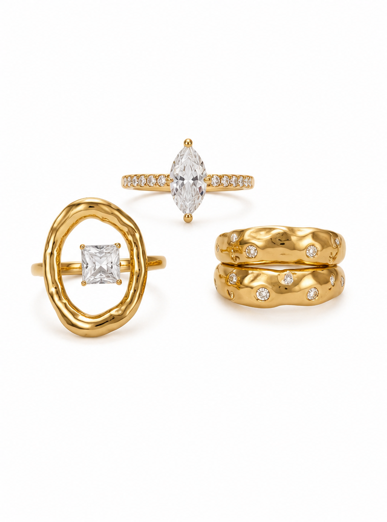 Mixed Stacking Ring Set