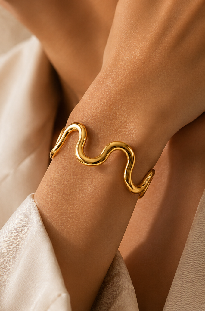 Wave Cuff Bracelet