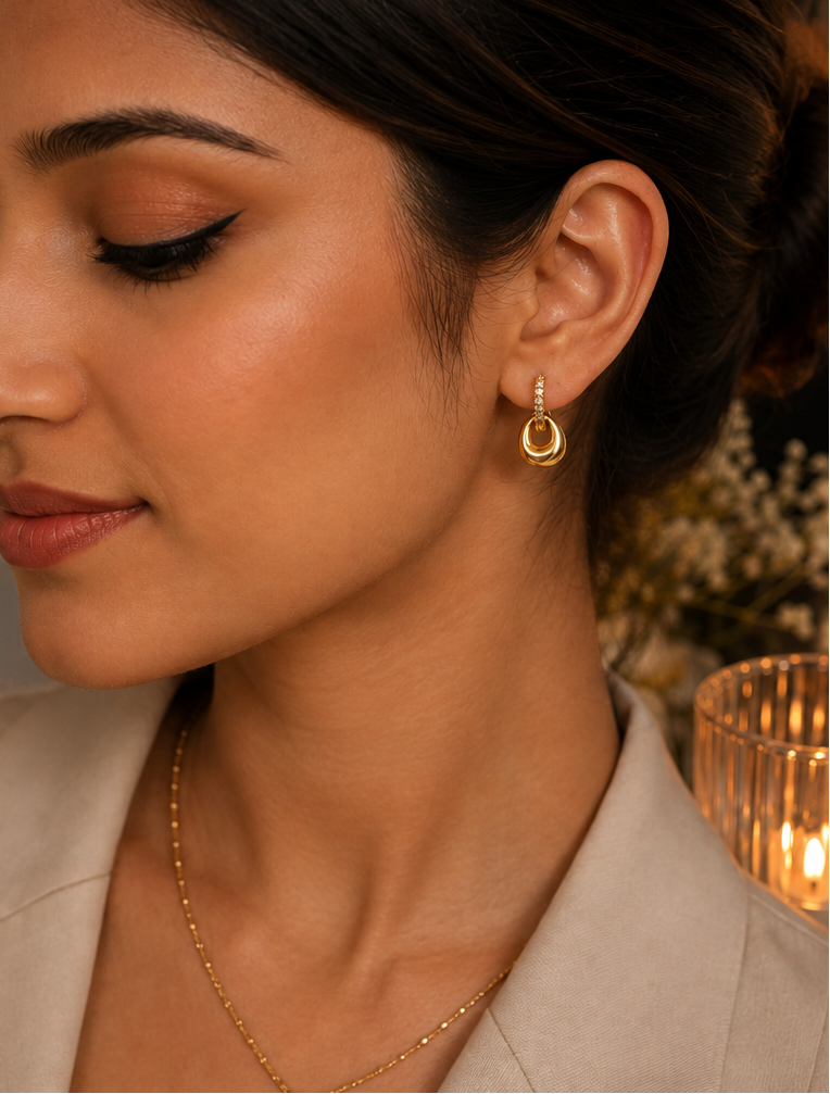 Interlocking Hoop Earrings