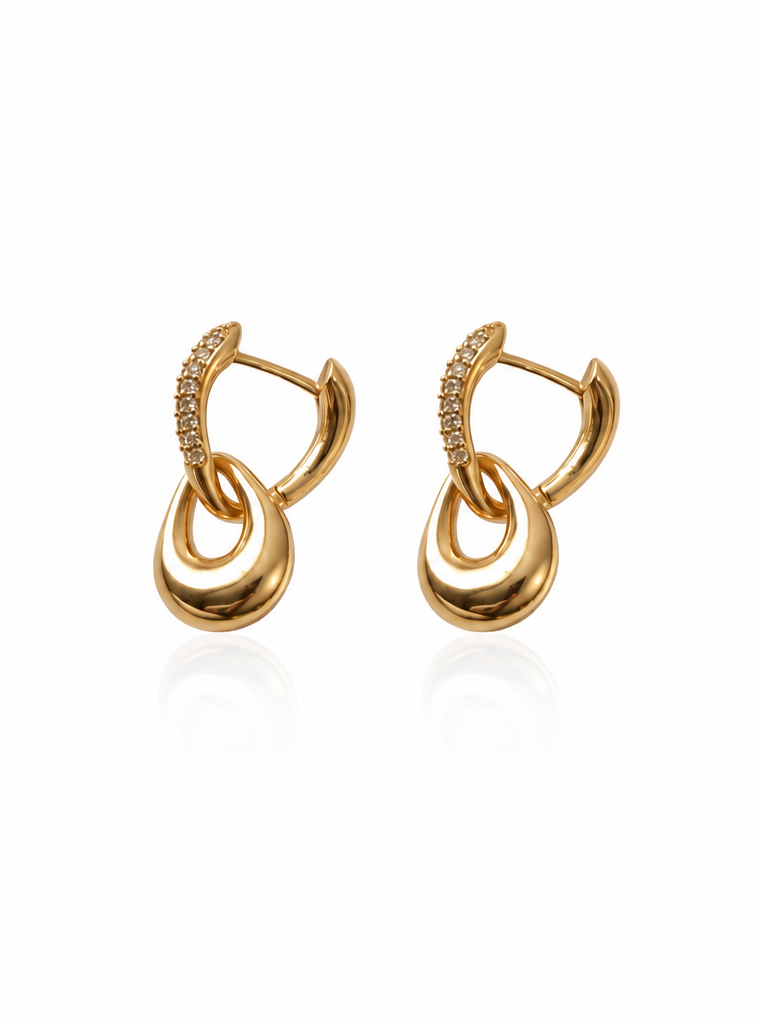 Interlocking Hoop Earrings