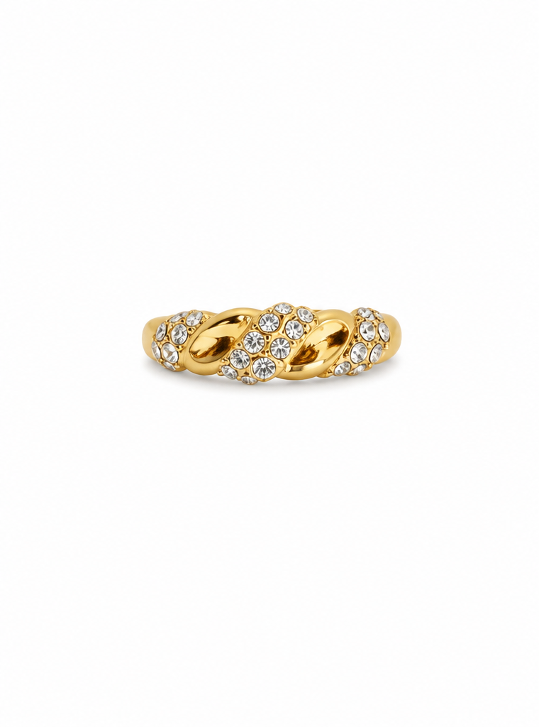 Pave Twist Huggie Earrings