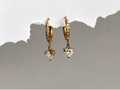 Crystal Heart Drop Earrings